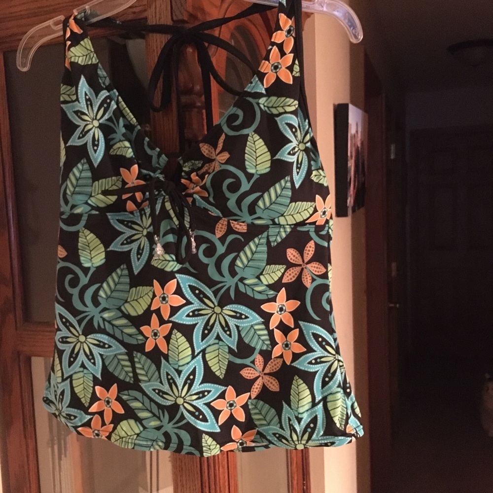 Tankini top, multi colored